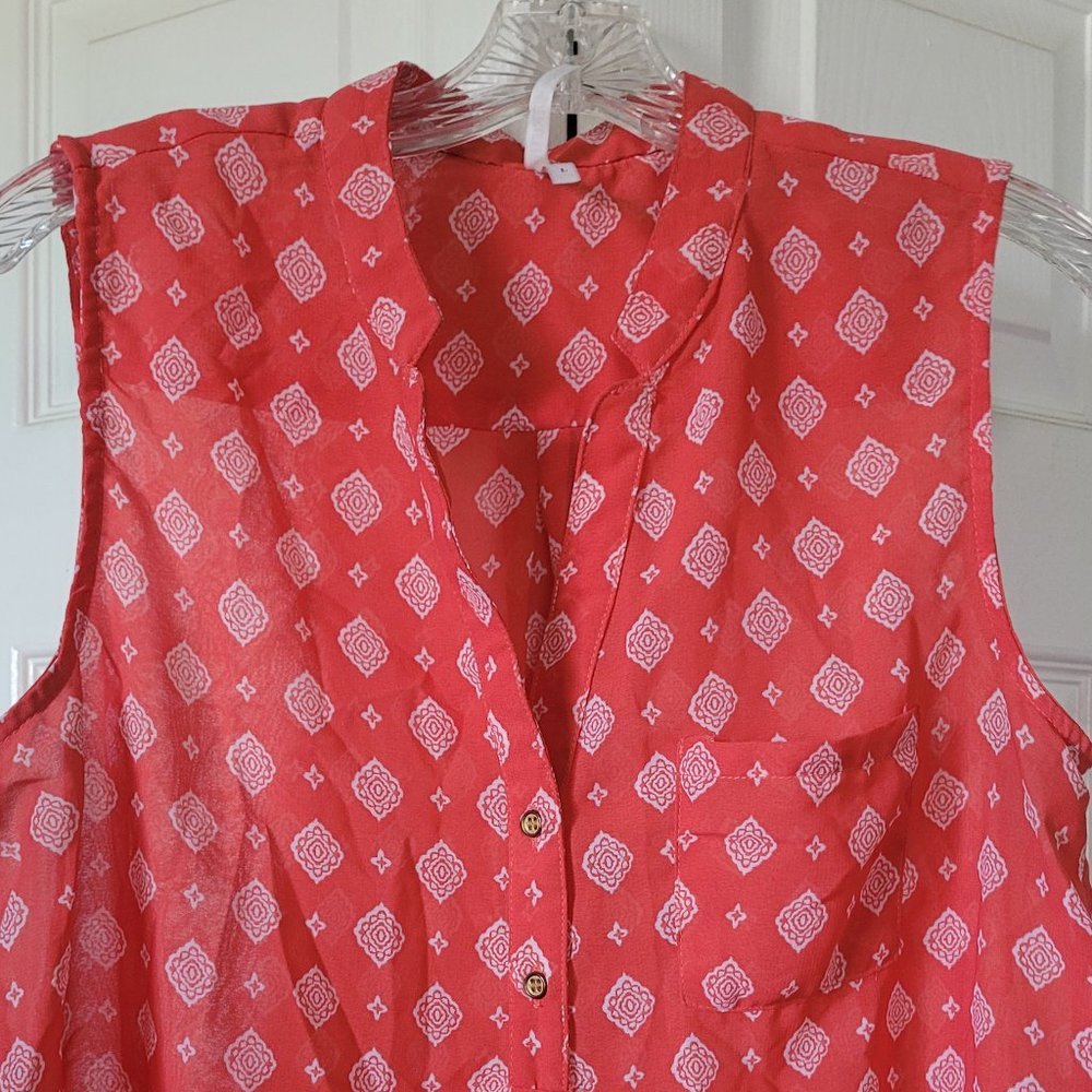 Sleeveless Top Blouse Shirt